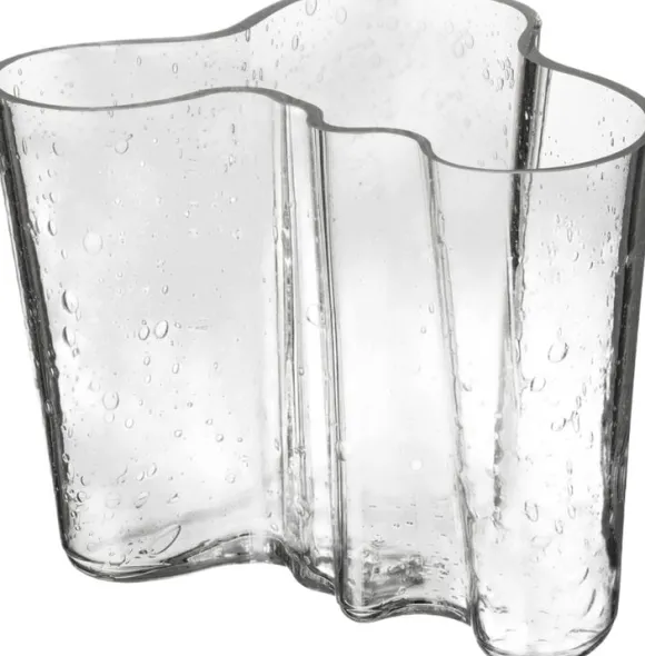 Aalto vase 160mm bobleglas klar