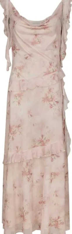 Adelle Frill Mesh Dress