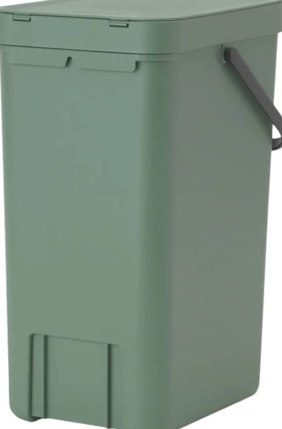 Affaldsspand m/låg sort. kon. 16 lt