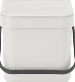 Affaldsspand m/låg sort. kon. 6 ltr