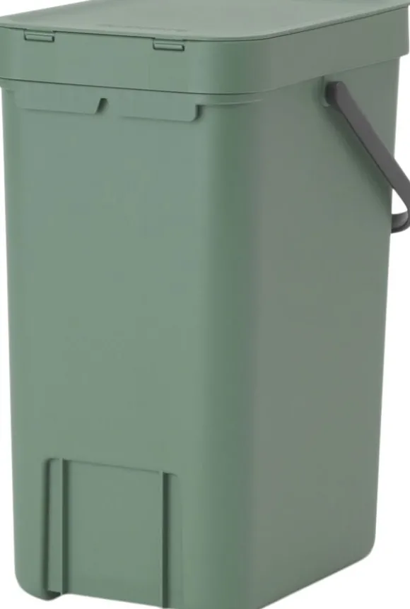 Affaldsspand m/låg sort.kon. 12 ltr