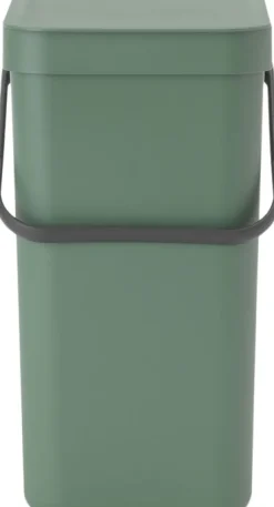 Affaldsspand m/låg sort.kon. 12 ltr