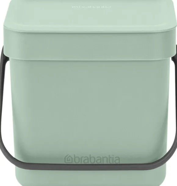 Affaldsspand m/låg sort. kon. 3 ltr