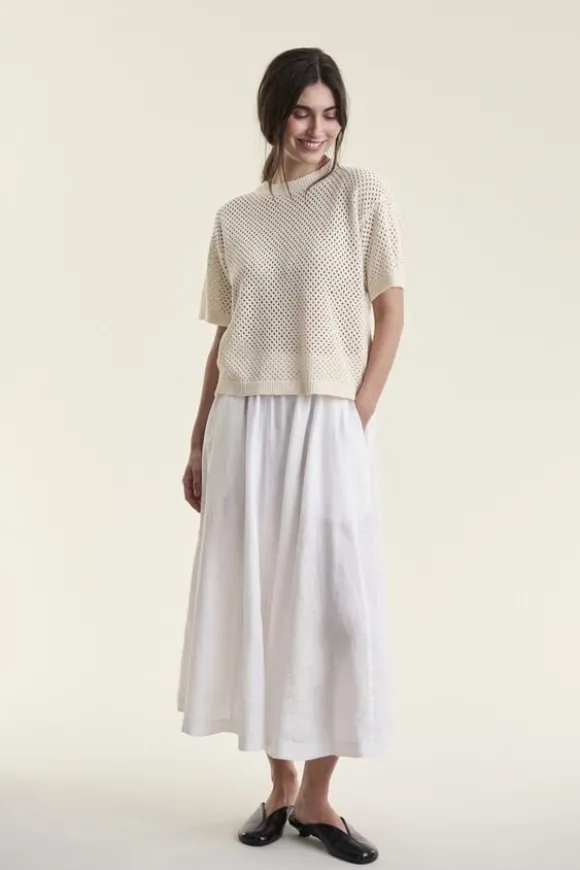 Airy linen nederdel