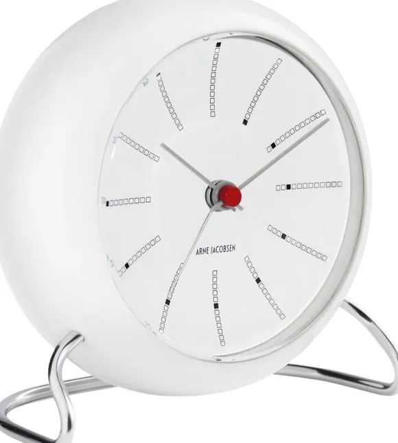 AJ Bankers bordur hvid/hvid, Ø 11 cm, alarm