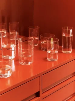 Angle Glass-Set of 4 Medium H10-Clear