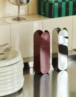 Arcs Salt & Pepper Grinder-Burgundy