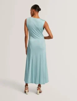 ASORELA Cowl Neck Maxi Jersey Dress