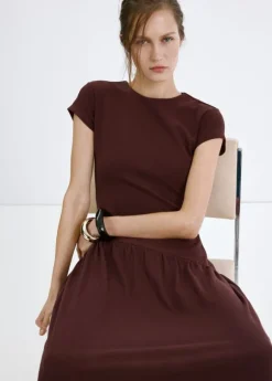 Asymmetrical midi-dress