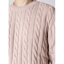 August cable knitted jumper