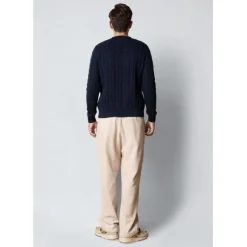August cable knitted jumper