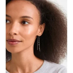 BAYLEN chain earrings silver-plated