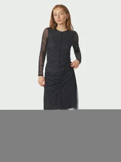 Bea Check Mesh Blouse