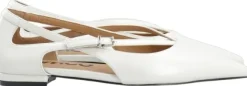 BIABARI Cut Out Pointy Flat Faux Leather