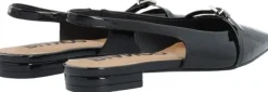 BIABARI Pointy Flat Slingback Faux Leather