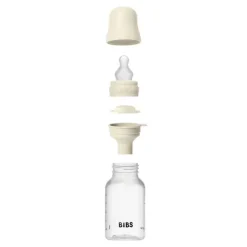 BIBS Baby Bottle Round Silicone 1 pack 150 ml Slow Flow Ivor