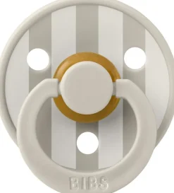 BIBS Pacifier Studio Colour Block Latex Size 1 Sand/Ivory