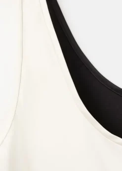 Bicolour midi dress