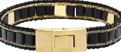 Black Onyx Stud Bracelet