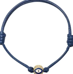Blue Evil Eye String Bracelet