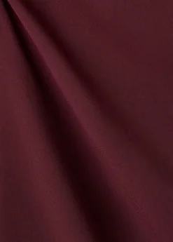 Boat-neck ruched dress