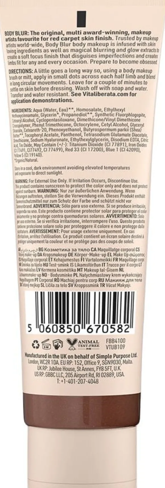 Body Blur Dark 100 ml