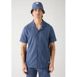 Bouclé loose fit Northern Lights short sleeve shirt - GOTS/V
