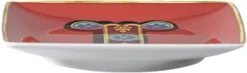 Bowl 12cm sq. flat, Holiday Alphabet I, Versace
