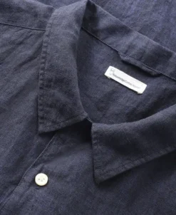Box short sleeve linen shirt GOTS/Vegan