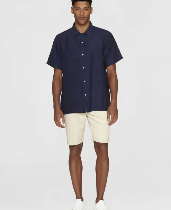 Box short sleeve linen shirt GOTS/Vegan