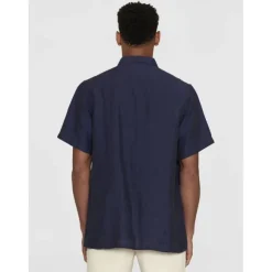 Box short sleeve linen shirt GOTS/Vegan