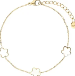 Bracelet 3 flowers pearl