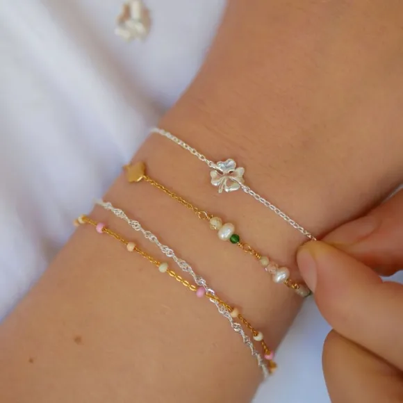Bracelet, Organic clover