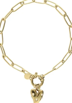 Bracelet pearls & heart