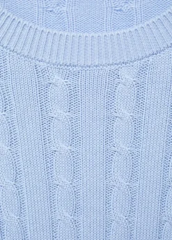 Braided knitted sweater