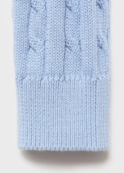 Braided knitted sweater