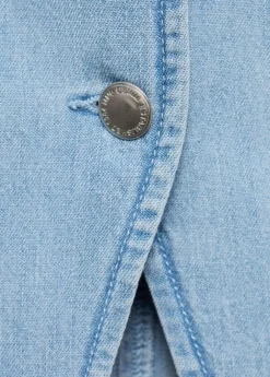 Buttoned denim gilet