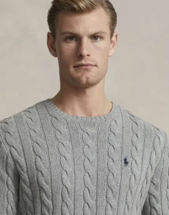Cable-Knit Cotton Sweater