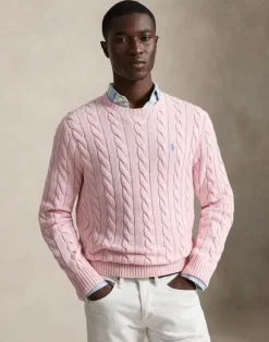 Cable-Knit Cotton Sweater