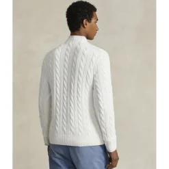 Cable-Knit Cotton Sweater