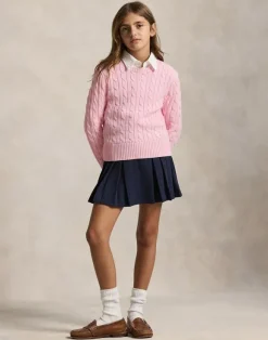Cable-Knit Cotton Sweater
