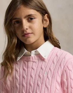 Cable-Knit Cotton Sweater