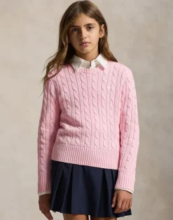 Cable-Knit Cotton Sweater
