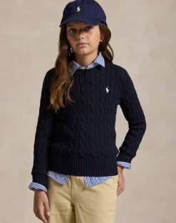 Cable-Knit Cotton Sweater
