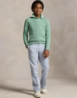 Cable-Knit Cotton Sweater Teens