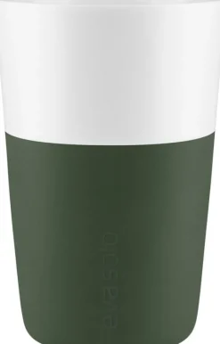 2 Cafe Latte-krus Emerald green