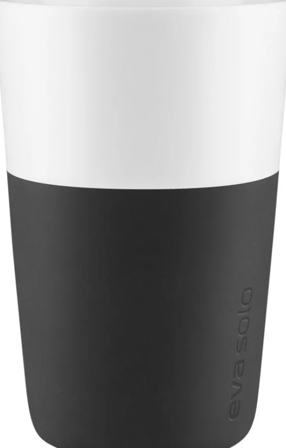2 Cafe Latte-mugg svart