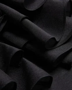 CALONDA Oversized Frill Sleeve V Ne