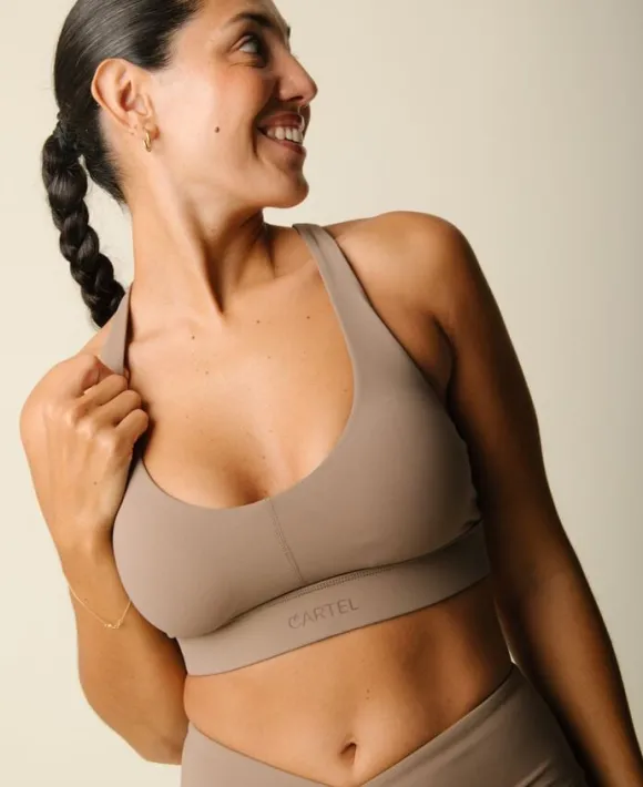 Cartel x Align by Blume cross-over sports top - Hazel