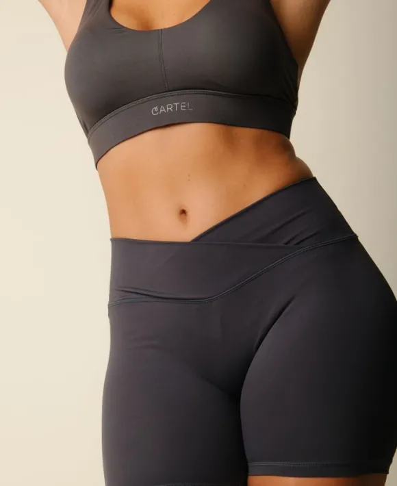 Cartel x Align by Blume support shorts - Charcoal